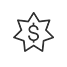 dollar star icon